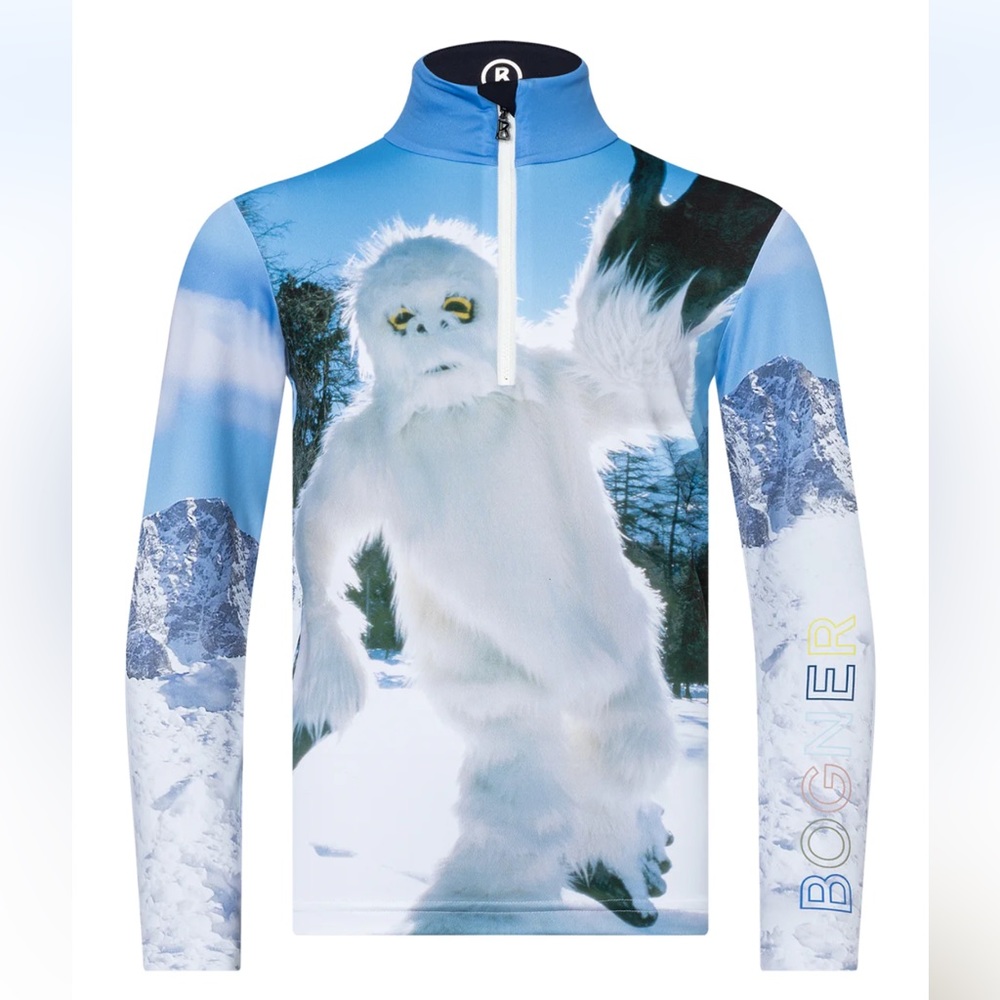 Bogner kids yeti print ski top